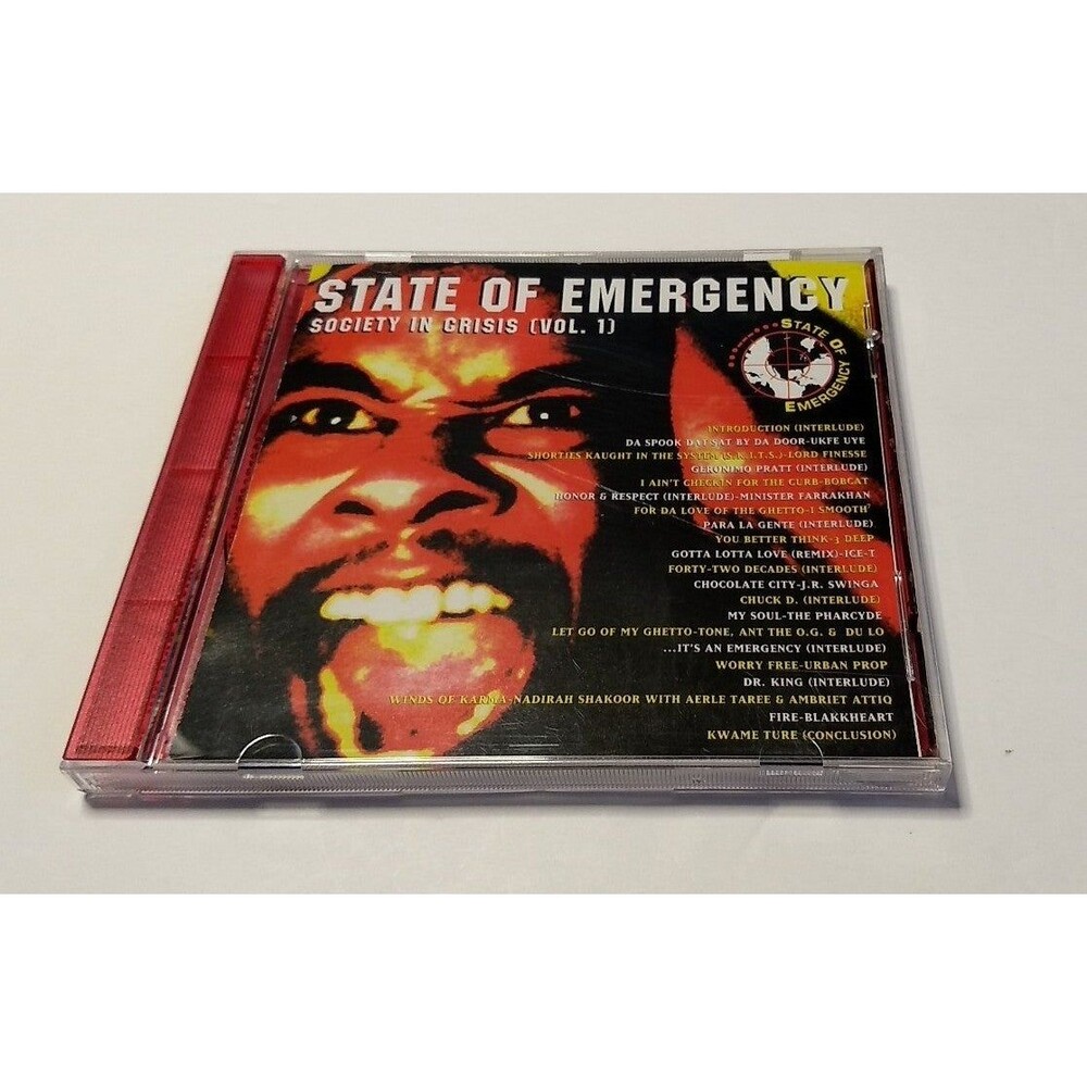 State of Emergency Society In Crisis Vol. 1 (Tracks: 21) CD Vintage 1994 Hip Hop